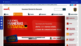 What Haciendabogota.gov.co website looked like in 2022 (2 years ago)
