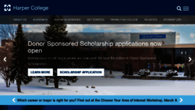 What Harpercollege.edu website looked like in 2022 (2 years ago)