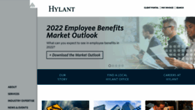 What Hylant.com website looked like in 2022 (2 years ago)