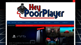 What Heypoorplayer.com website looked like in 2022 (2 years ago)
