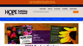 What Hopepublishing.com website looked like in 2022 (2 years ago)