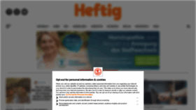 What Heftig.de website looked like in 2022 (3 years ago)