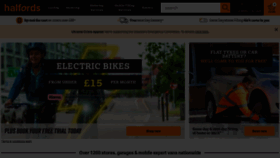 What Halfords.com website looked like in 2022 (2 years ago)