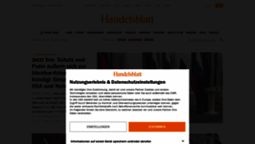 What Handelsblatt.com website looked like in 2022 (2 years ago)