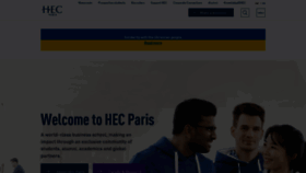 What Hec.edu website looked like in 2022 (4 years ago)