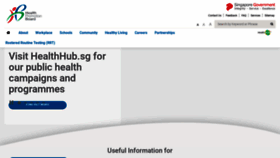 What Hpb.gov.sg website looked like in 2022 (2 years ago)
