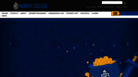 What Hilbert.edu website looked like in 2022 (2 years ago)