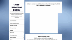 What Hedgehog-dream.eu website looked like in 2022 (2 years ago)