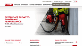 What Hilti.in website looked like in 2022 (2 years ago)
