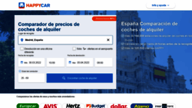 What Happycar.es website looked like in 2022 (2 years ago)