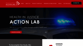 What Healthinjustice.org website looked like in 2022 (2 years ago)