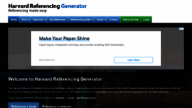 What Harvardgenerator.com website looked like in 2022 (2 years ago)