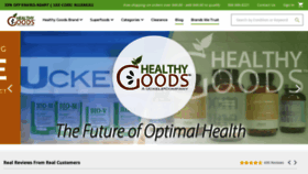 What Healthygoods.com website looked like in 2022 (2 years ago)