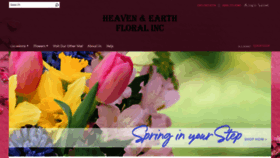 What Heavenearthfloral.com website looked like in 2022 (2 years ago)