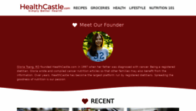 What Healthcastle.com website looked like in 2022 (2 years ago)