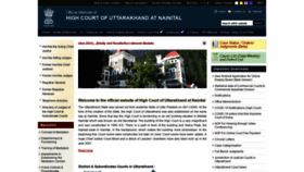 What Highcourtofuttarakhand.gov.in website looked like in 2022 (3 years ago)