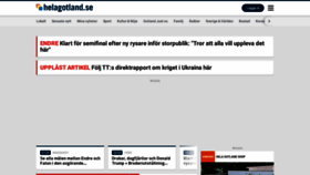 What Helagotland.se website looked like in 2022 (2 years ago)