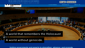 What Holocaustremembrance.com website looked like in 2022 (2 years ago)