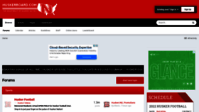What Huskerboard.com website looked like in 2022 (2 years ago)