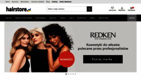 What Hairstore.pl website looked like in 2022 (2 years ago)