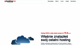What Hostinghouse.pl website looked like in 2022 (2 years ago)
