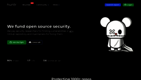 What Huntr.dev website looked like in 2022 (2 years ago)