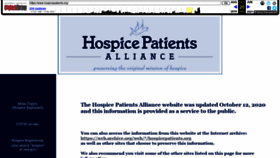 What Hospicepatients.org website looked like in 2022 (2 years ago)