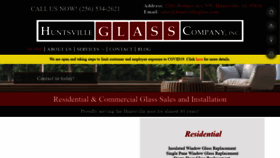 What Huntsvilleglass.com website looked like in 2022 (2 years ago)