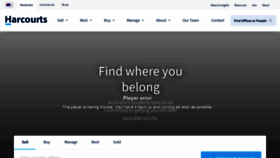 What Harcourts.com.au website looked like in 2022 (2 years ago)