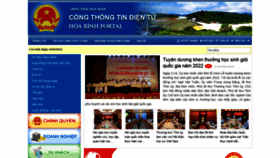 What Hoabinh.gov.vn website looked like in 2022 (2 years ago)