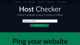 What Hostchecker.net website looked like in 2022 (4 years ago)