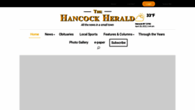 What Hancockherald.com website looked like in 2022 (2 years ago)