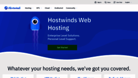 What Hostwinds.in website looked like in 2022 (2 years ago)