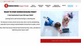 What Homeschoolsuperfreak.com website looked like in 2022 (1 year ago)
