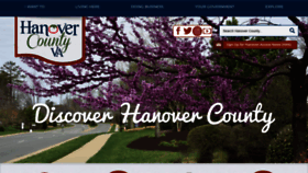 What Hanovercounty.gov website looked like in 2022 (1 year ago)