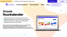 What Huurkalender.nl website looked like in 2022 (1 year ago)