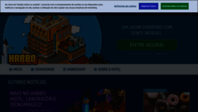 What Habbo.com.br website looked like in 2022 (1 year ago)