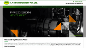What Hpsmachines.com website looked like in 2022 (1 year ago)