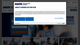 What Hays.com.au website looked like in 2022 (1 year ago)