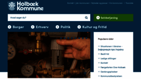 What Holbaek.dk website looked like in 2022 (1 year ago)