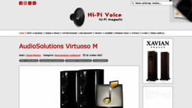 What Hifi-voice.com website looked like in 2022 (1 year ago)