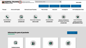 What Hospitalitaliano.org.ar website looked like in 2022 (1 year ago)