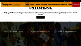 What Helpageindia.org website looked like in 2022 (1 year ago)