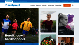 What Hardlopen.nl website looked like in 2022 (1 year ago)