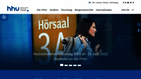 What Hhu.de website looked like in 2022 (1 year ago)