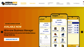 What Hishabee.business website looked like in 2022 (1 year ago)