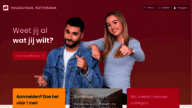 What Hogeschoolrotterdam.nl website looked like in 2022 (1 year ago)