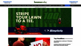 What Houmatoday.com website looked like in 2022 (1 year ago)