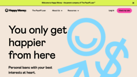 What Happymoney.com website looked like in 2022 (1 year ago)