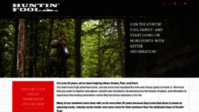 What Huntinfool.com website looked like in 2022 (1 year ago)